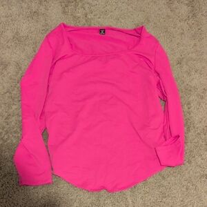 SHEIN Fuchsia Long Sleeve Top